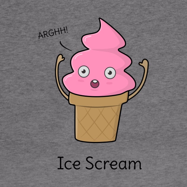 Funny Ice-Cream T-Shirt by happinessinatee